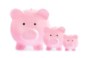 Three Piggy Bank Sizes