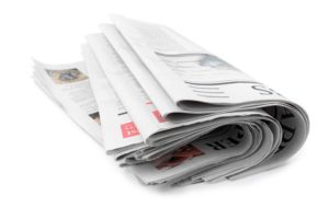 Folded Newspaper